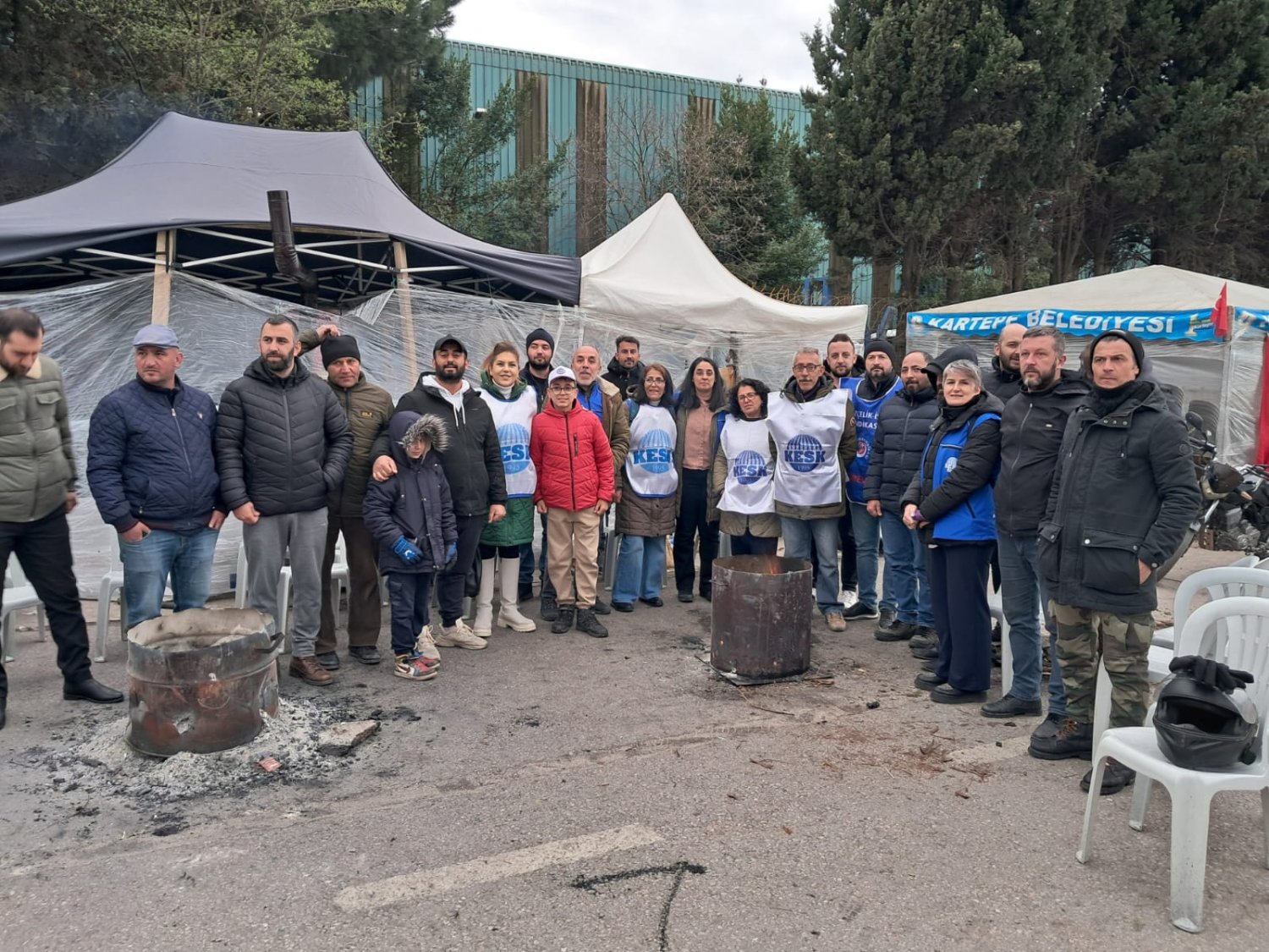 KESK Şubeler Platformundan Tezcan Galvaniz İşçilerine Destek
